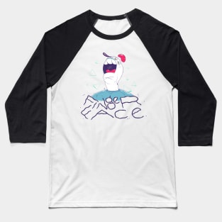 FingerFace Portrait Baseball T-Shirt